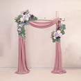 thumbnail image 1 of mtvxesu Simulation Silk Flower Arch Decor with Clips for Wedding Party Decoration, 2 Pcs, 20X10 Inches and 13X7.8 Inches, 1 of 6