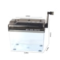 thumbnail image 3 of Estbridge Portable Mini Manual Paper Shredder  Black, 3 of 8