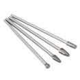 thumbnail image 1 of Long Double Cut  Files, Cylinder Heads Grinding 4pcs Long Carbide  File Set Drilling Tool 0.25inch Shank  for Aviation Repair, 1 of 7