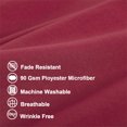 thumbnail image 3 of PiccoCasa 2 Pcs Body Pillowcases Microfiber Envelope Long Pillowcover, Queen Wine, 3 of 8