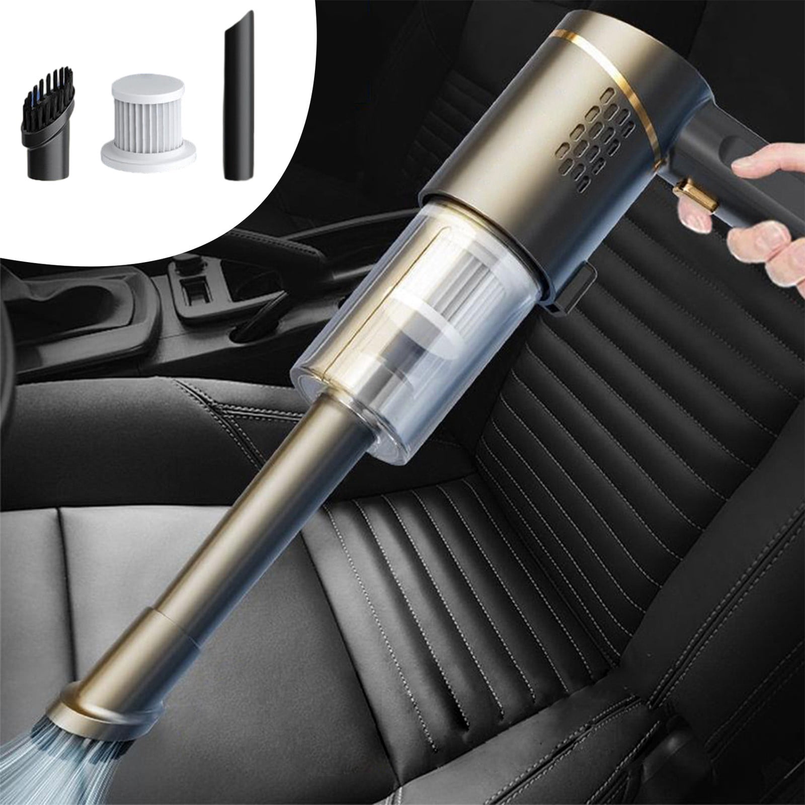 Birdeem Handheld Vacuum Cleaner, Car Vacuum Cleaner, Car Portable Handheld Small Vacuum Cleaner Wireless Home Car Dual-Use Rechargeable High-Power Powerful Vacuum Cleaner, Small Vacuum Cleaner