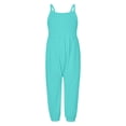thumbnail image 2 of Girls Jumpsuit Sleeveless Jumpsuits Rompers for Girls Loose Casual Rompers with Pockets Girls Clothes Size 2T, 2 of 4