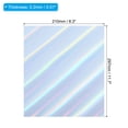 thumbnail image 2 of Unique Bargains A4 Holographic Cardstock, 20 Pack Metallic Iridescent Mirror Paper Sticker Foil Board, Style 1, 2 of 6