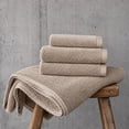 thumbnail image 4 of Swift Home Débarbouillettes 100 % coton, d’une douceur luxueuse, très absorbantes, séchage rapide, 2 pièces, Taupe, 4 of 4
