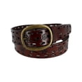 thumbnail image 1 of CTM®  Center Bar Buckle Belt with Flowers (Women's), 1 of 4