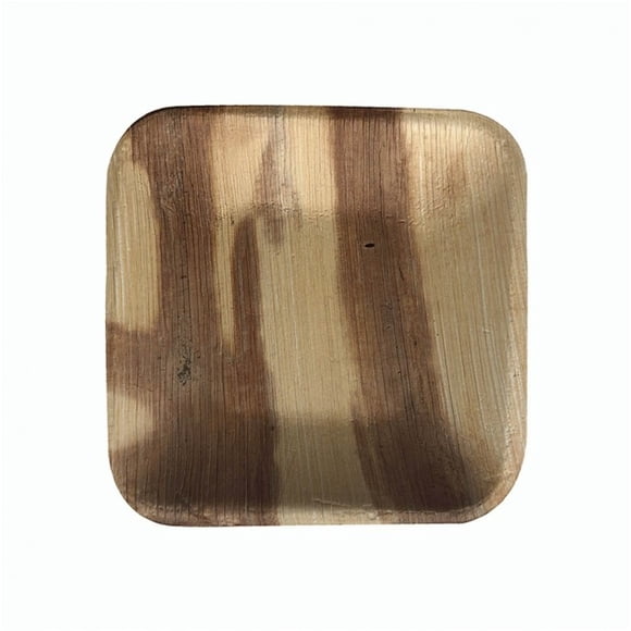 Sqaure Dinner, Salad Dessert Plate|Bio Mart Areca Palm Leaf Plate|Natural Eco-friendly Heavy Duty Re-usable Compostable Disposable Biodegradable Party, Wedding, BBQ & Catering |Pack of 10, 50 or 100
