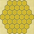 thumbnail image 1 of Ahgly Company Tapis d'Intérieur Lavable en Machine Carré Caramel Brun, 4 Pieds Carré, 1 of 7