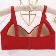 thumbnail image 4 of Bocqde Women's Plus Size Bra Embroidery Comfortable Breathable No Underwire Push Up Bra Full Coverage Soft Support Bralettes, 4 of 6