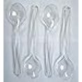 thumbnail image 3 of Ensemble de 24 - 10 Cuillères de Service en Plastique Transparent pour Événements Réutilisables Ou Jetables, 3 of 3