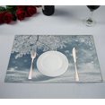 thumbnail image 1 of EREHome winter Placemat Table Mat Cup Mat 12x18 inch,Set of 2, 1 of 2