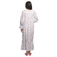 thumbnail image 4 of Moomaya Chemise de Nuit Maxi Boutonnée à Manches Longues Imprimée en Coton pour Femmes, 4 of 5