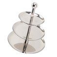 thumbnail image 3 of Cupcake Display Stands, Serving Tray Platters Tiered Serving Tray Stainless Steel Large Capacity Multi Functional Fruit Pastry Holder Cupcake Stand for Birthday Party Wedding Cakes, 3 of 8