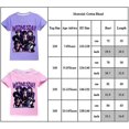 thumbnail image 2 of Wednesday Addams Print Kids Girls T-shirts Summer Casual Crew Neck Tee Short Sleeve Loose Tops, 2 of 2