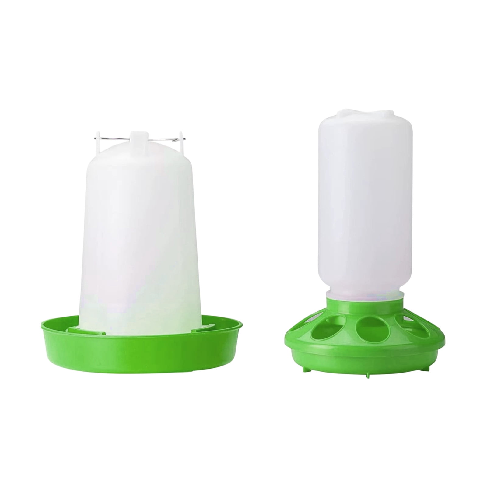 BKER Fournitures pour Poules Bébé Kit pour Poussins Mangeoire et Abreuvoir Ensemble Mangeoire et Abreuvoir pour Poules avec 3 Hauteurs Réglables Mangeoire d'Eau pour Poules Abreuvoir pour Volailles Poules Bébé