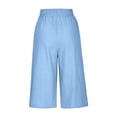 thumbnail image 5 of Timegard Women's High Waist Straight Leg Capri Pants with Pockets, Small, 5 of 5