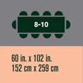 thumbnail image 5 of Nappe Microfibre Rayée Hometrends, 5 of 5