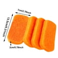 thumbnail image 3 of HANXIULIN Kitchen Cleaning Scrubber Sponge Scouring Pads Non-Scratch Dish Cleaning Orange 5pcs, 3 of 9