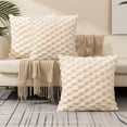 thumbnail image 3 of Yhmxh Pillow Covers Throw Pillow Covers Pillow Protector Weaving Snowflake Velvet Solid Color Pillow Office Sofa Lumbar Support Pillow Bedside Support Pillowcase Cushion Cushion Cover, 3 of 7