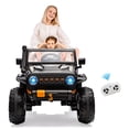thumbnail image 1 of BeesClover 24V 2-Seater Ride On Car for Kids, Electric Truck with Remote Control, 4x45W Motor, Battery Powered with Switchable 4WD/2WD, LED Headlights and Music Player, 1 of 9
