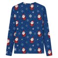 thumbnail image 5 of Chemises pour Femmes Noël Femmes Décontracté Manches Longues Imprimé Col Rond T-Shirt Ample Blouse Hauts Blouses Femmes en Solde, 5 of 5