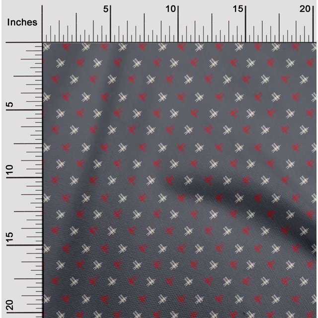 oneOone Cotton Poplin Fabric Hash Sign Kasuri Decor Fabric Printed BTY 56 Inch Wide