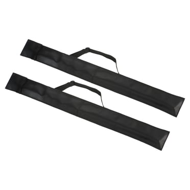 Unique Bargains 32 Inch Pool Cue Bag 1/2 Billiard Stick Storage Pool Cue Carrying Bag Black 2 Pack