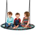 thumbnail image 1 of Costway Balançoire en Toile d'Araignée de 40 Pieds' avec Cordes Réglables Ensemble de Jeu pour Enfants Vert, 1 of 10