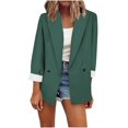 thumbnail image 1 of Womens Fashion Casual Solid Open Front Cardigan Long Sleeve Jacket Coat, 1 of 5