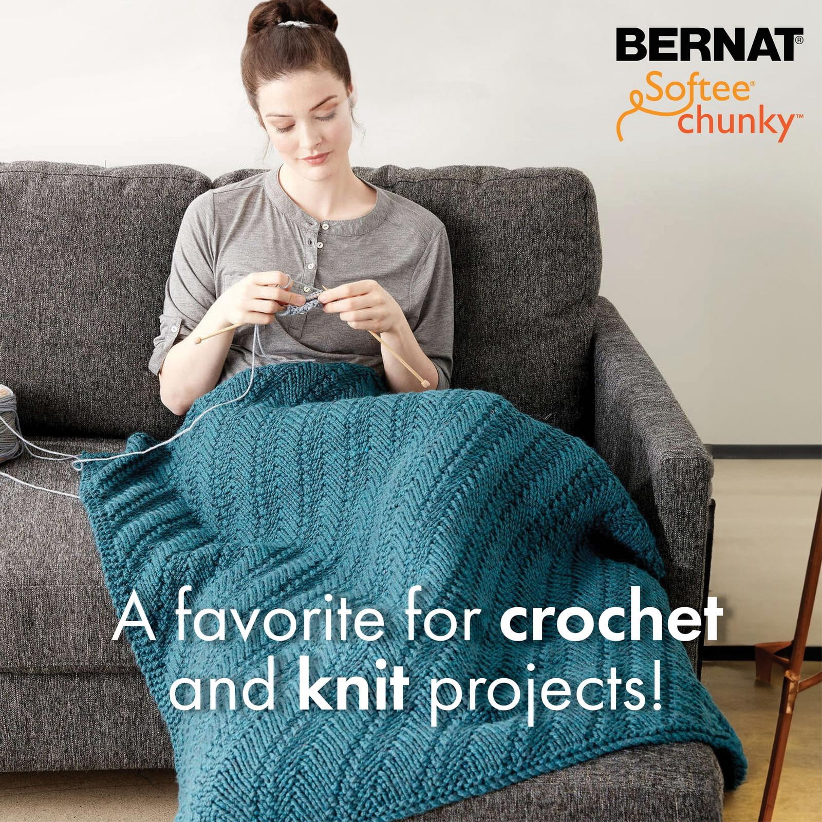 Bernat® Fil Softee® Chunky™, Acrylique #6 Super Volumineux, 3,5oz/100g, 108 Yards
