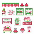 thumbnail image 3 of Summer Tiered Tray Decor Set Farmhouse Summer Wood Sign Rustic Beach Tiered Tray Decorations For Home Kitchen Table Shelf Watermelon, 3 of 6