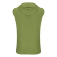 thumbnail image 4 of DPTALR T-Shirt de Sport Sans Manches Décontracté à Capuche Solide pour Hommes, 4 of 5