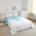 thumbnail image 3 of Erosebridal Cartoon Leaf Bedding King Comforter Set, Rustic Botanical Down Comforter, Eucalyptus Leaves Decor, Breathable, 3 of 8
