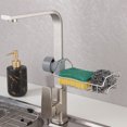 thumbnail image 3 of Faucet Storage Rack Rustproof Hanging Faucet Sink Organizer Sink Sponge Holder, 3 of 10