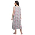 thumbnail image 3 of Moomaya Womens Lace Border Sleepwear For Ladies Button Placket Nightdress, 3 of 5
