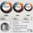 thumbnail image 4 of Designart "VORTEX Dynamique" Spirales Abstraites Miroir Rond pour Décoration Murale - Grand Miroir Rond Imprimé Orange - Miroir Rond Moderne 36 Pouces x 36 Pouces Pouces - Miroir Mural Rond Grand, 4 of 5