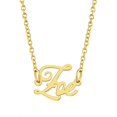 thumbnail image 1 of KISPER 18K Gold Plated Stainless Steel Personalized Name Pendant Necklace, Zoe, 1 of 6