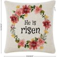thumbnail image 2 of "He is Risen" 20x20 Decorative Square Pillowcases with Zipper Closure Linen Cushion Cover for Sofa Couch Bed and Car Decor, 2 of 6