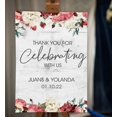 thumbnail image 2 of Darling Souvenir MADE WITH LOVE Custom Thank You For Celebrating With UsPainted Flower With BorderWelcomeSignIdeal For Celebration - 18x12, 2 of 5
