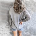 thumbnail image 4 of Women Jacket Long Sleeve V Neck Button Knit Fall Pullover Sweaters Casual Jumper Tops, 4 of 4