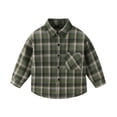 thumbnail image 1 of Tranfacy Chemises à Carreaux à Boutons pour Enfants à Manches Longues Col Rabattu Manteau d'Automne et Couche de Base, 1 of 3