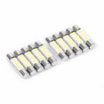 thumbnail image 1 of Ampoules LED 6641, 10 Pcs Ampoules de Lampe à Visière pour Miroirs, 1 of 8