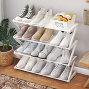 Dvkptbk Shoe Rack 4-Layer Shoe Rack Independent Shoe Cabinet with Thickened Steel Pipe Multi-Functional Entrance Shoe Cabinet Corridor Shoe Cabinet Storage & Organization