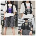 thumbnail image 2 of Men Women Chest Rig Bag Multi-pocket Vest Hip Hop Streetwear Functional Harness Chest Rig Pack Adjustable Waist Bag, 2 of 11