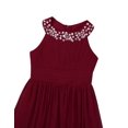 thumbnail image 3 of AAMILIFE Robe Fille Brodée Fleur Formelle Fête Robe de Bal Bal Princesse Demoiselle d'Honneur Robe de Mariage, 3 of 5