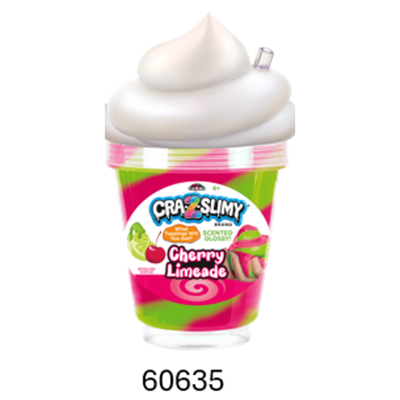 Cra-Z-Slimy Smoothie: Cherry Limeade Smoothie Slime, Ages 6+. Great gift for any occasion.