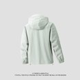 thumbnail image 4 of RXIRUCGD Men's Stitching Drawstring Hooded Slim Fashion Jacket Coat Outwear, Gray, Size: M, 4 of 8