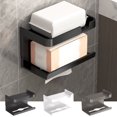 thumbnail image 1 of Vaidha Toilet Paper Bracket Wall Mounted Oppose Rust Plastic Self-adhesive Toilet Paper Bracket, 1 of 6