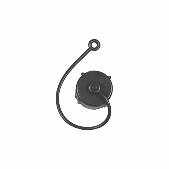 Duraflex Sewer Cap 20099 3/4 Inch Diameter; Black; With Strap; Without Retail Packaging