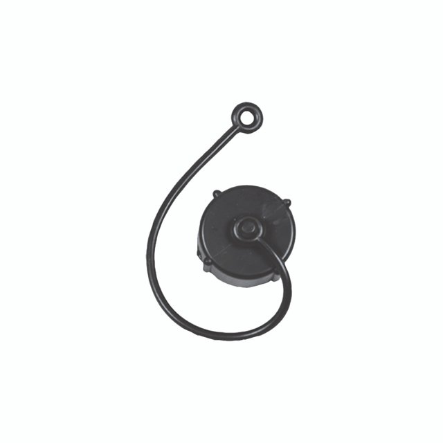 Duraflex Sewer Cap 20099 3/4 Inch Diameter; Black; With Strap; Without Retail Packaging