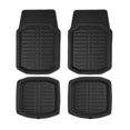 thumbnail image 1 of FH Group PU Leather Floor Mats for Auto Car SUV Van Deep Tray Waterproof - Black, 1 of 6